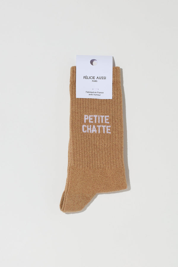 PETITE CHATTE SOCKS - CARAMEL