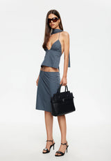 PLAY ON HALTER - NAVY