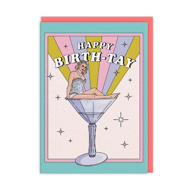 OOH DEER Happy Birth Tay Greeting Card