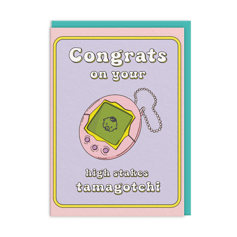 OOH DEER High Stakes Tamagotchi New Baby Card