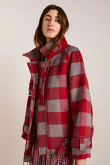 POLLY WOOL BOMBER - RED