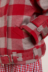 POLLY WOOL BOMBER - RED