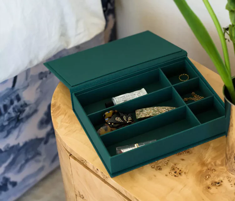 STORAGE BOX PRECIOUS THINGS GREEN