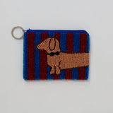 PURSE DOXIE STRIPE - BLUE/RED