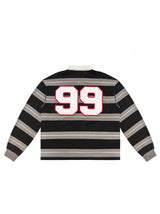 Patchwork Polo L/S - Black
