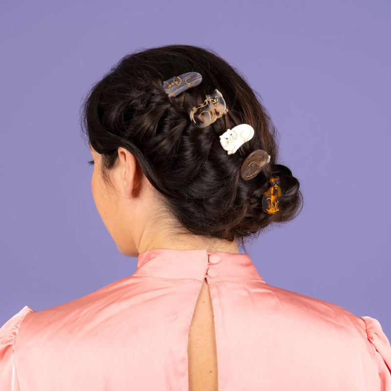 Persian Cat mini hair clip