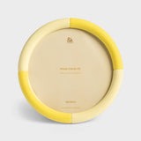 Photo frame rift round yellow