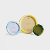 Photo frame rift round yellow