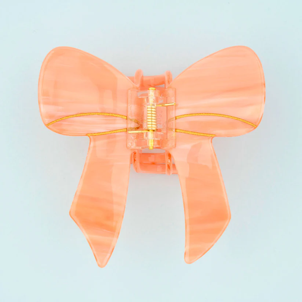 Pink Bow Hair claw
