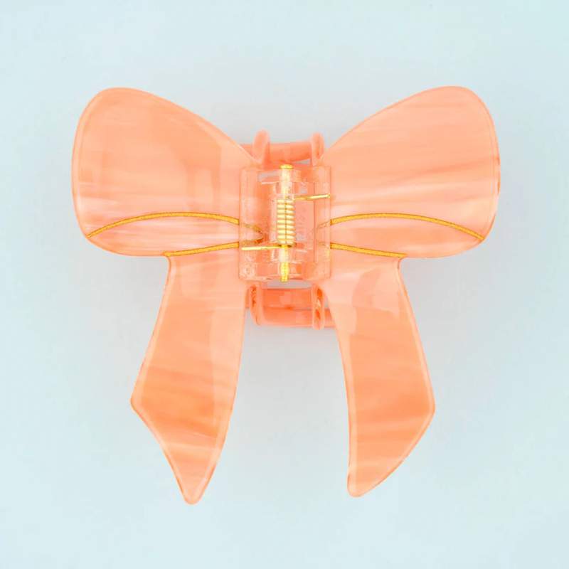 Pink Bow Hair claw