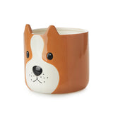 Plant Pot Woof Brown