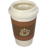 Planter Coffee Cup Earthenware Brown 11x11x16.5cm