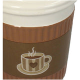Planter Coffee Cup Earthenware Brown 11x11x16.5cm