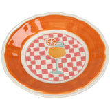 Plate Cocktail Stoneware Multi 21x21x2.8cm