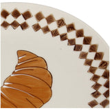 Plate Croissant Stoneware Brown 20.5x20.5x2.8cm