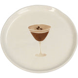 Plate Espresso Martini Stoneware Brown 13.5x13.5x1.3