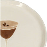 Plate Espresso Martini Stoneware Brown 13.5x13.5x1.3