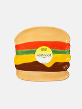 Plate L Fast Food Burger