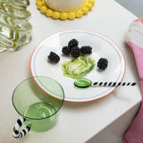 Plate vegetable large set of 4
