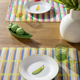 Plate vegetable large set of 4