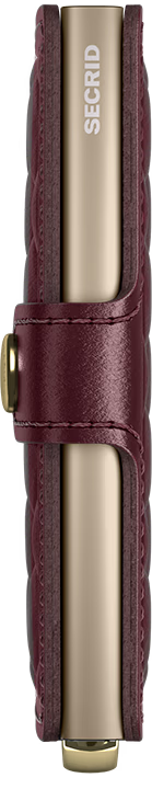 Premium Miniwallet+ Emboss Diamond Bordeaux