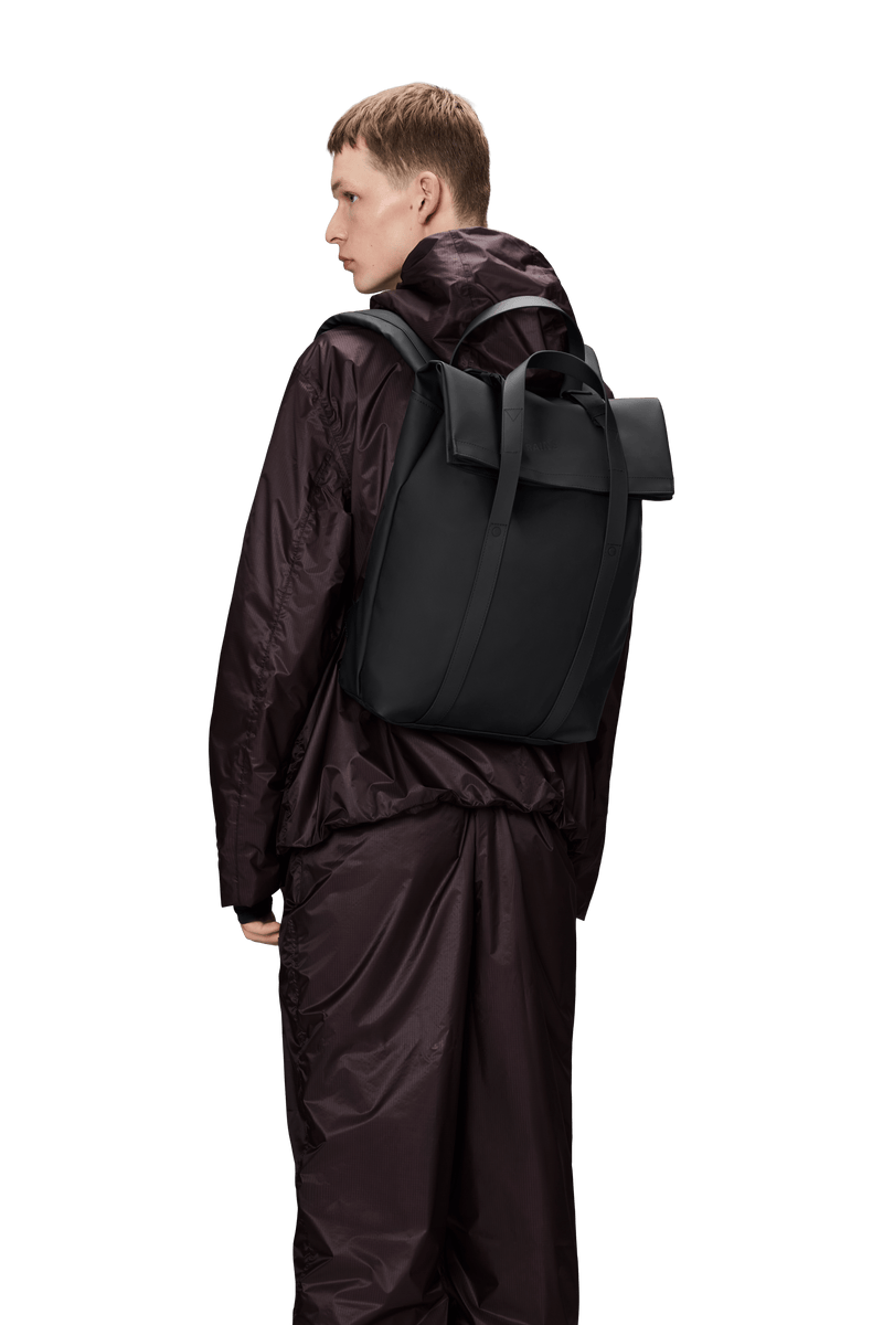 Rains 2 Way Tote Backpack W3 Black