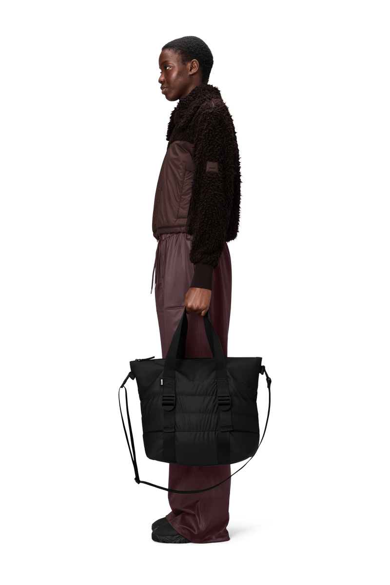 Rains Puffer Mix Tote Bag Mini W3 Black