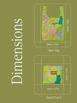 Lime Arty Cats Reusable Bag
