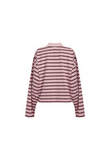 REBELS JERSEY - BURGUNDY BLUSH STRIPE