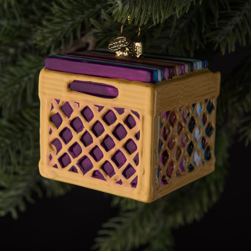 RECORD CRATE ORNAMENT