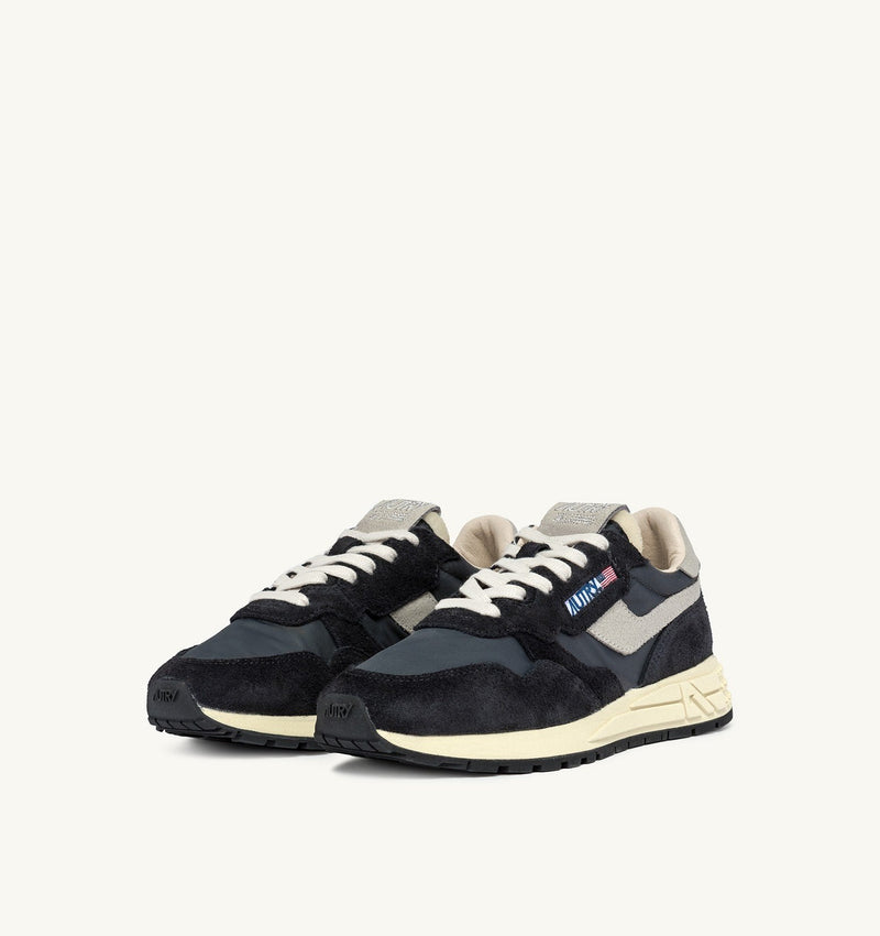 REELWIND LOW SNEAKERS IN BLACK NYLON AND SUEDE (MAN)