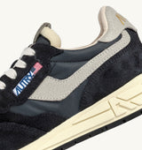 REELWIND LOW SNEAKERS IN BLACK NYLON AND SUEDE (MAN)