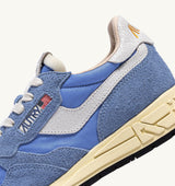 REELWIND LOW SNEAKERS IN NYLON AND SUEDE DELLA ROBBIA BLUE AND WHITE (MAN)