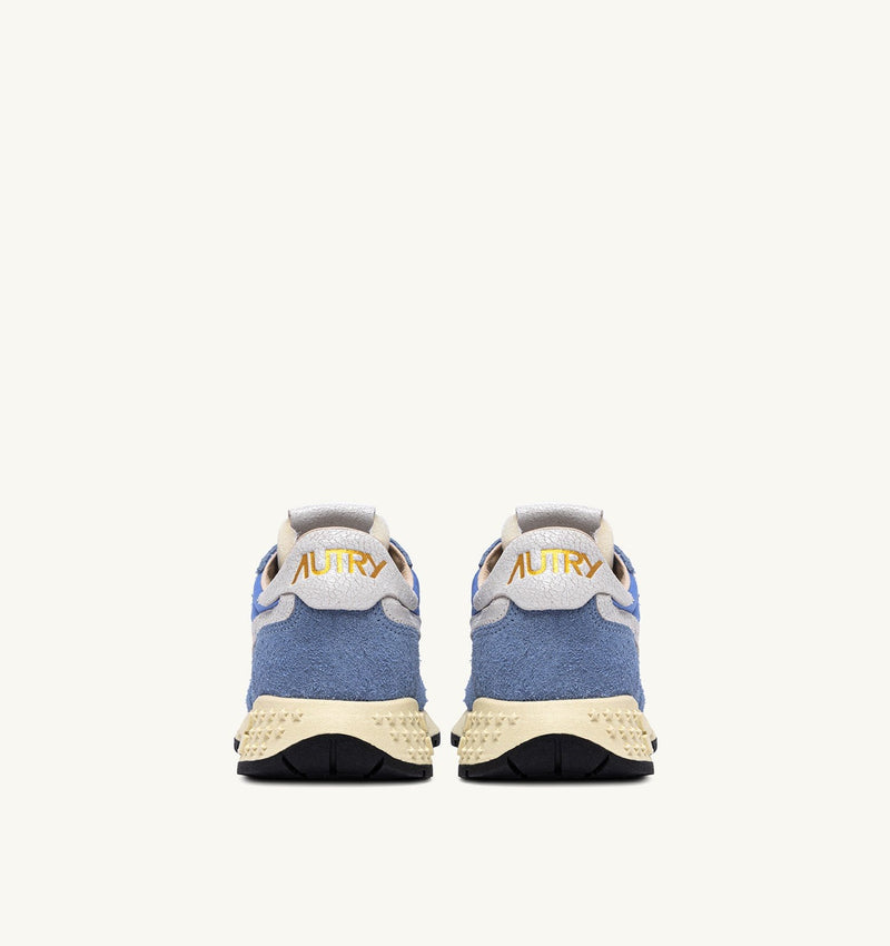 REELWIND LOW SNEAKERS IN NYLON AND SUEDE DELLA ROBBIA BLUE AND WHITE (MAN)