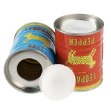 Tin salt and pepper shakers - Leopard