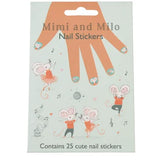 Children's nail stickers - Mouse Ballet