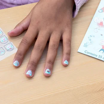 Children's nail stickers - Mouse Ballet