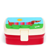 Lunch box with tray - Sunny Sausage Dog
