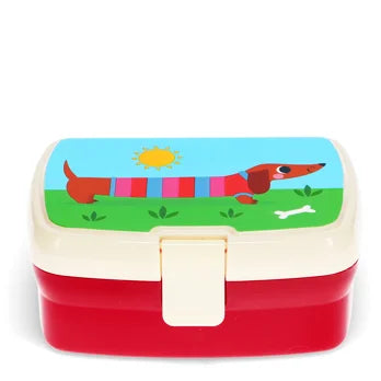Lunch box with tray - Sunny Sausage Dog