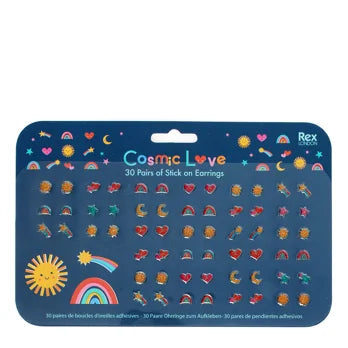 Stick on earrings (30 pairs) - Cosmic Love