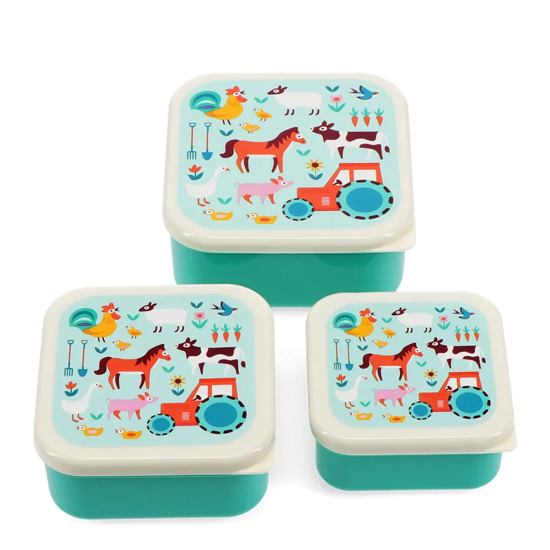 Snack boxes (set of 3) - Farmyard