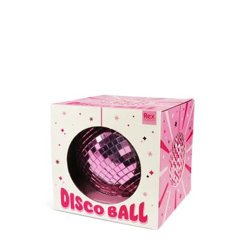 Hanging disco ball (10cm) - Pink