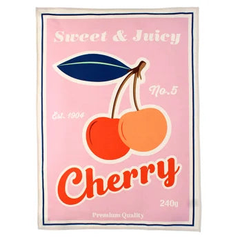 Cotton tea towel - Cherry