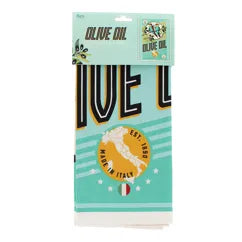 Cotton tea towel - Olive Oil