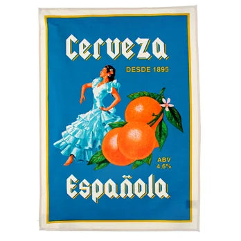 Cotton tea towel - Cerveza Espa?ola