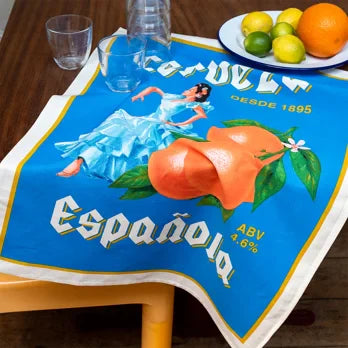 Cotton tea towel - Cerveza Espa?ola