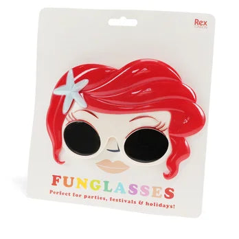 Funglasses - Red hair mermaid sunglasses
