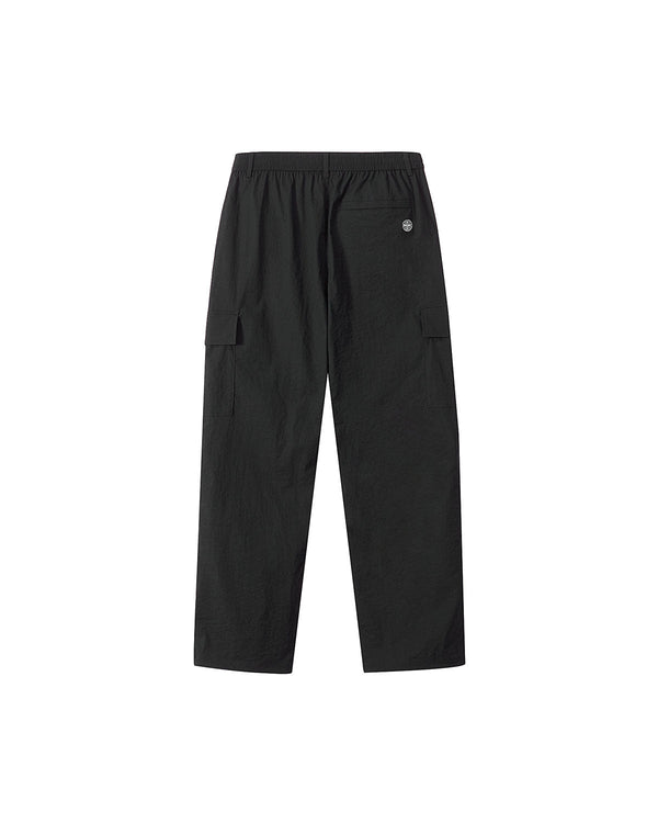 RIB CARGO PANTS_BLACK