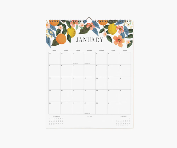 Rifle Paper Co. 2025 Appointment Calendar Roses