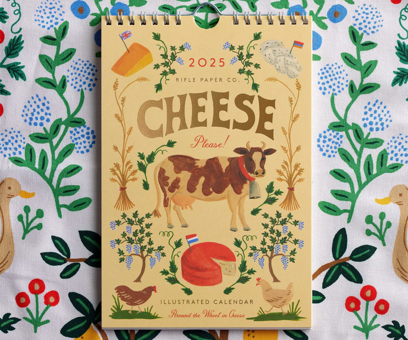 Rifle Paper Co. 2025 Kitchen Calendar Cheese